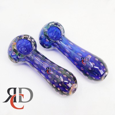 GLASS PIPE BLUE & GREEN DOUBLE GLASS GP6087